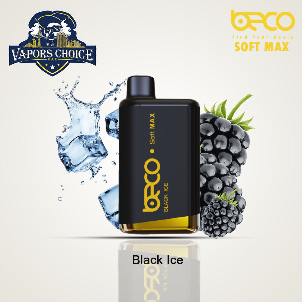 BECO SOFT MAX 12000 PUFFS (20mg) - DISPOSABLE VAPE Black Ice UAE Abu Dhabi